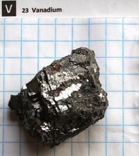 Vanadium Metall 81,7% 224 Gramm Metal Element 23