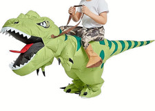 Aufblasbares rex reiter - aufblasbares, t-rex