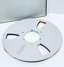 Original ReVoX Silber Alu Spule/Leerspule/Metal Reel + Schuber 26,5cm NAB in OVP