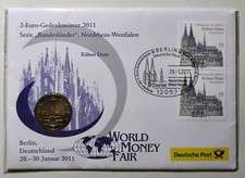 Numisbrief World Money Fair 2011 - 2 Euro Kölner Dom