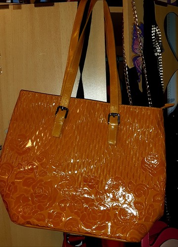 Handtasche lackoptik mit - lackoptik,