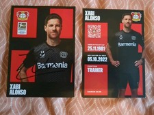 Unikat. Orginales Autogramm. Bayer Leverkusen. Bundesliga. 2025. Xabi Alonso 