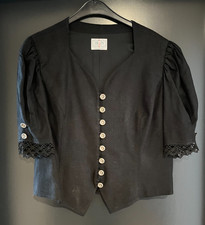 Damen Trachten Mieder Schwarz