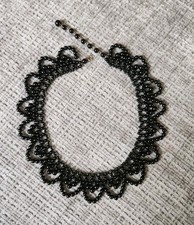 Perlenkragen Perlencollier Halskette vintage