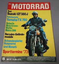 Das Motorrad 5/1973 Suzuki GT