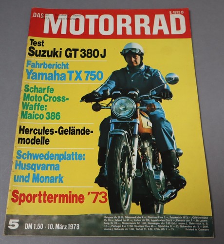 Das motorrad 1973 suzuki gt - 5/1973,
