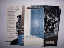 HOREX RESIDENT 350 MOTORRAD 1954 PROSPEKT KLEEMANN OLDTIMER SAMMLER