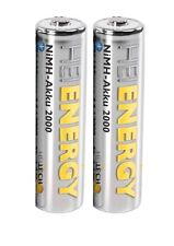 2x Akkus AA 2000 mAh Mignon