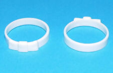 16865, 2x Hutband (für z.B. Zylinderhut), weiss