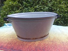 alte dichte  Emailewanne  Gartenteich Pflanzgefäß Emaille Wanne Nr.2