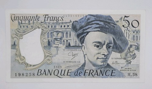 1989 banque france 50 - 1989,