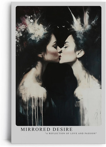 Kunstvolle spiegelung zweier - kunstvolle,