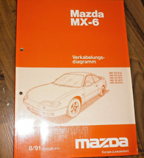 MAZDA MX-6 Werkstatthandbuch Verkabelungsdiagramm 1991 MX-6