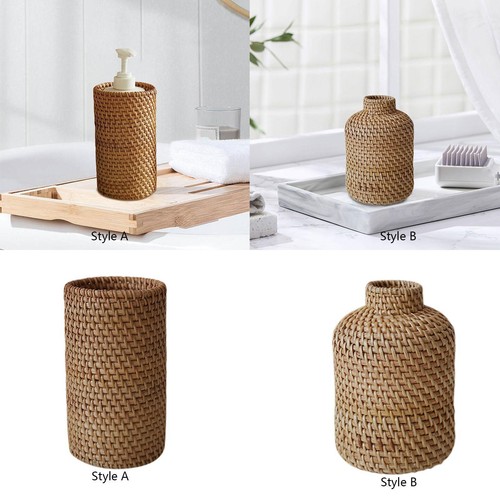 Rattan vase blumengefäß aus - rattan,