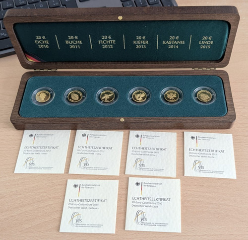 Euro goldmünzen set - 20,