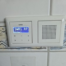 Gira 228403 Unterputz Radio RDS, System 55, reinweiß glänzend inkl. Lautsprecher