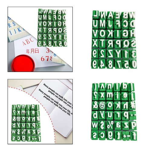 Zahlen und buchstabenstempel - ,