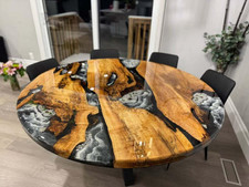 Handgefertigter runder tisch - handgefertigter,