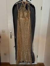 Gold Glitzerndes Abendkleid Gr. 38