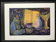 Farbholzschnitt Esteban Fekete