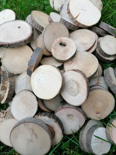 Naturholzscheiben rund 1kg - naturholzscheiben, Ø