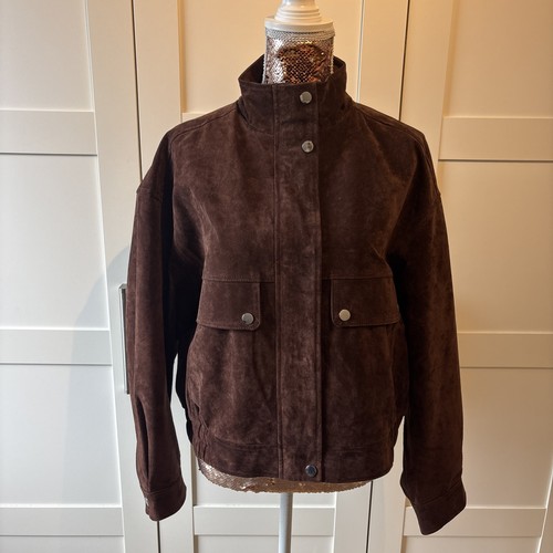 Zara lederjacke braun neu xl - lederjacke,