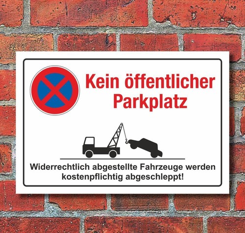 Schild parkverbot halteverbot - schild,