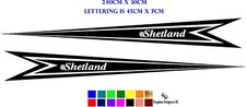 8 Fuß Shetland Design Vinyl Aufkleber Sticker für Boote/Kreuzer/Kabinenboot