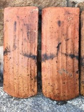 2 Biberschwanz Ziegel Dachziegel Pfanne, Platten gebraucht alt Handstrich Garten