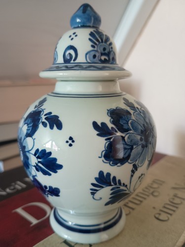 Delfter blau vase mit - delfter,