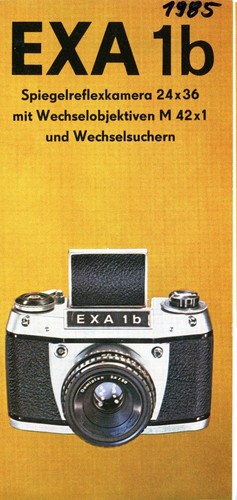 Pentacon prospekt exa 1b - prospekt, ib