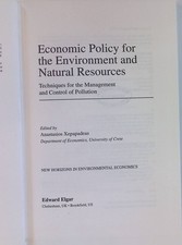 Economic Policy for the Environment and Natural Resources: Techniques for the Ma