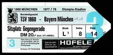 Ticket 1977 tsv 1860 - 1977/78,