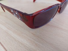 Sonnenbrille Damen Artdeco Weinrot Mit Steinchen Mit Etui