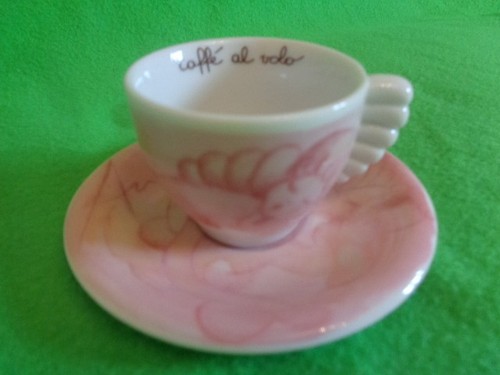 Espressotasse rosa engel limt - espressotasse,