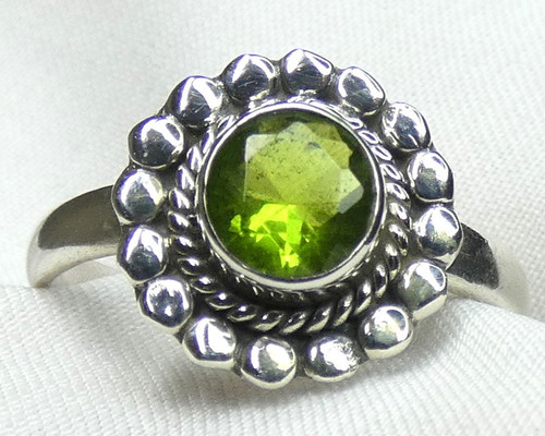 Peridot ring 925 silber - peridot,