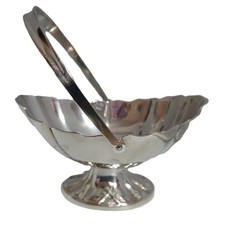 Vintage versilberter Korb mit