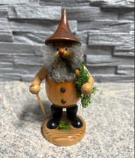 Drechselwerkstatt Uhlig Räuchermann Waldwichtel Wanderer Natur Rarität 