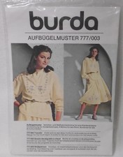 ++ Burda  Aufbügelmuster 777/003 in OVP Veilchen und Maßliebchen sticken ++Mbr