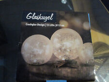 Glaskugel beleuchtet, 15 cm