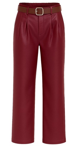 Lederimitathose damen hose aus - damen,