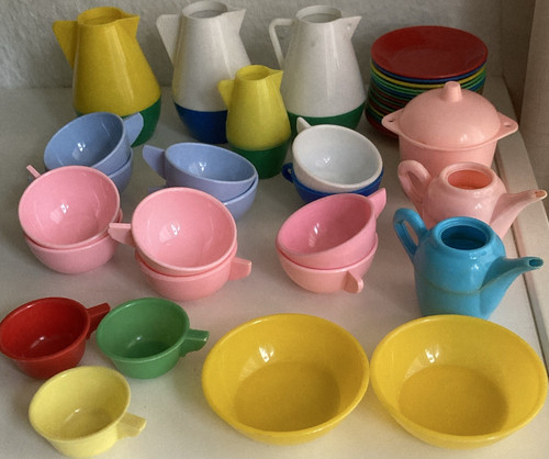 Buntes kinder geschirr set - buntes, aus