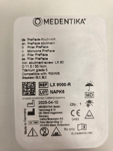 Preface abutment medentika - preface,