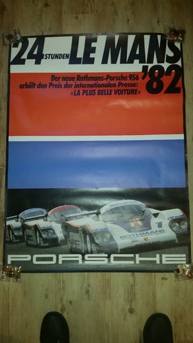 Porsche rennplakat 24h mans - porsche,
