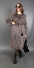15563 NEU TOLLER ECHT FINN WASCHBÄR MANTEL LUXUS PELZ JACKE LANG WUNDERSCHÖN GR M
