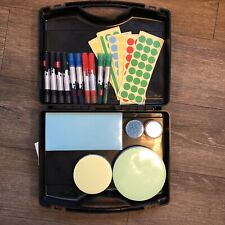 Nobo 1902335 Moderationskoffer Mini, Stabile Plastikbox 