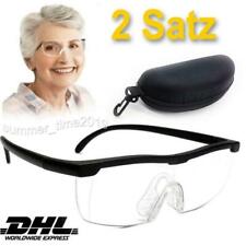 2 Stk. 160% Lupenbrille Vergrößerungsbrille Vergrößerung Zauberbrille Kopflupe
