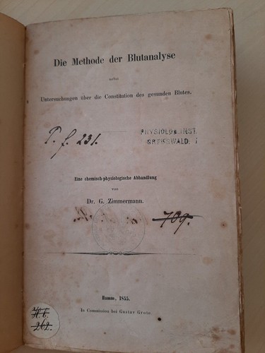 Die methode der blutanalyse - methode,