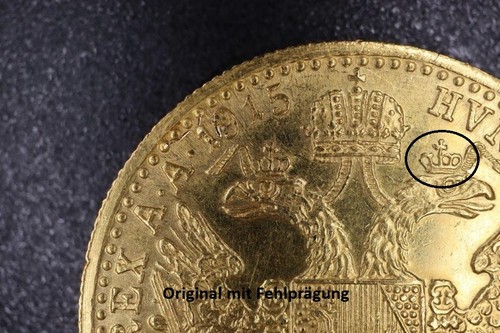 Dukat mit fehlprägung gold - dukat,