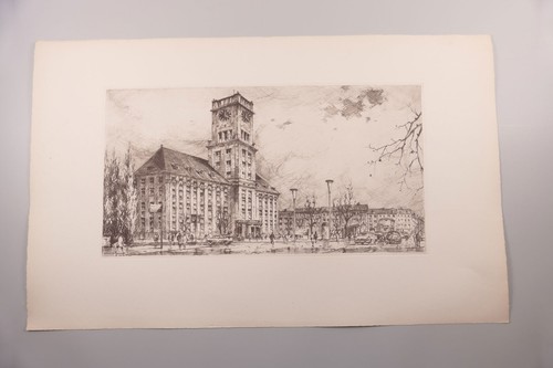 Radierung horst miesler berlin - radierung,